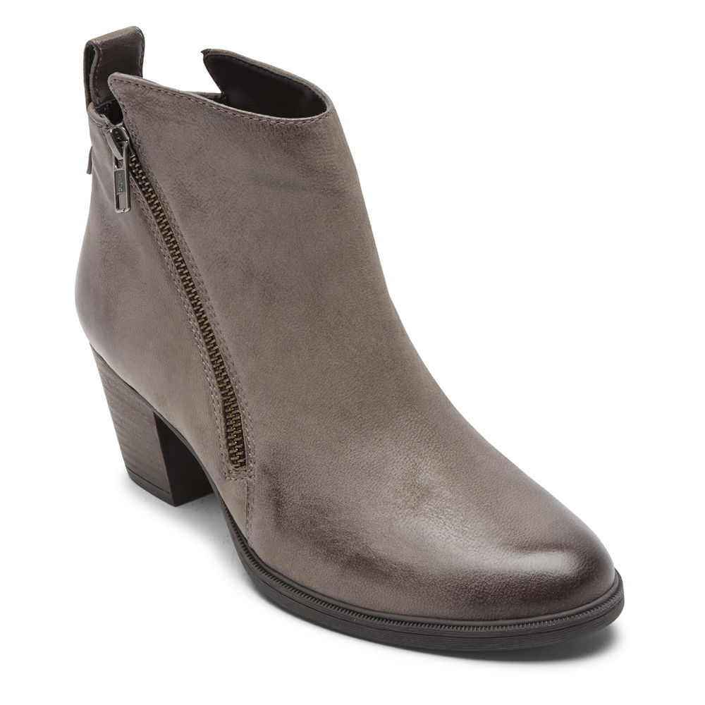 Rockport Womens Maddie Ankle Zip - Boots Grey - KBC831562